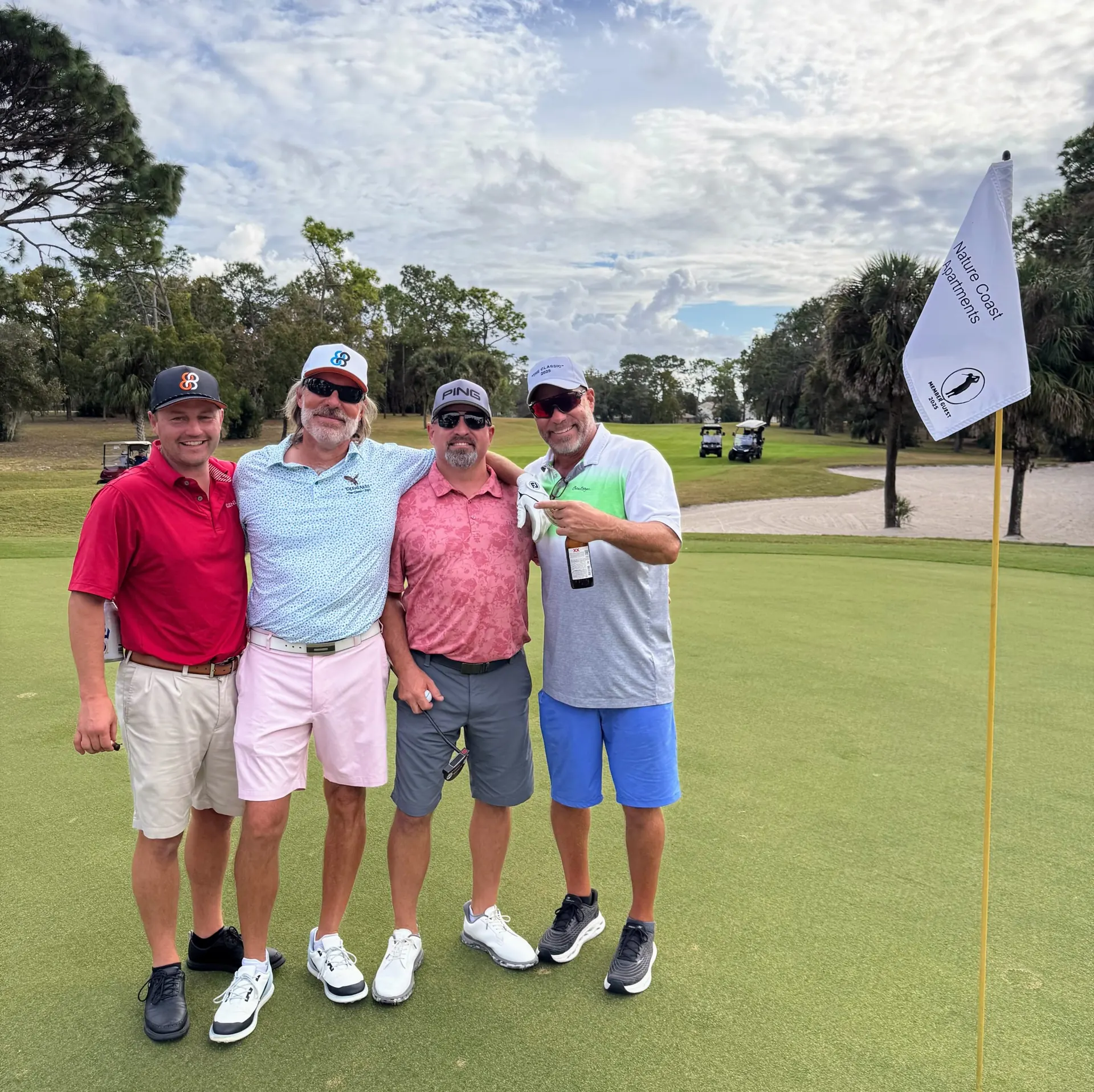 Foursome on the green